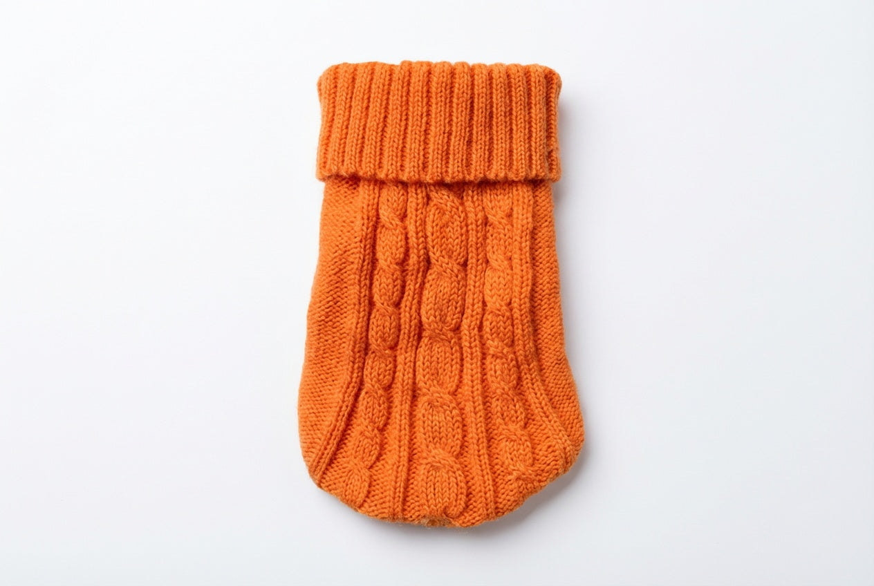 Pletený svetr pro psy – Orange